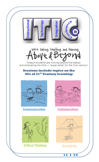 ITIC Conference Book Cover - images from P21.org/4cs