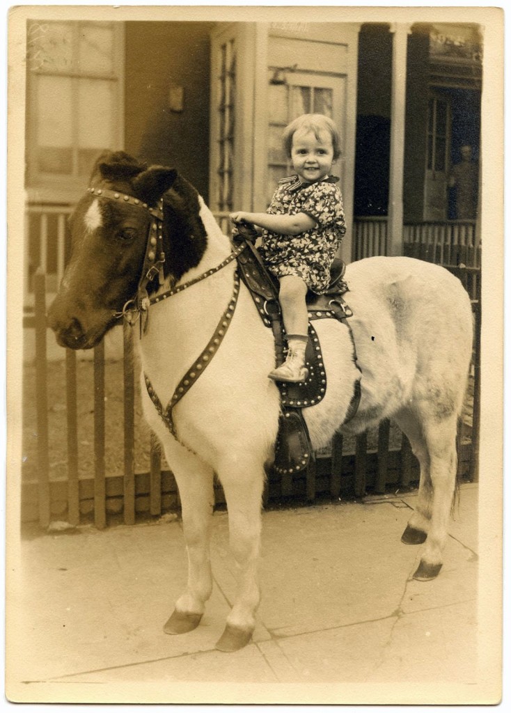 Child on a Pony Ride - via The Graphics Fairy - Public Domain