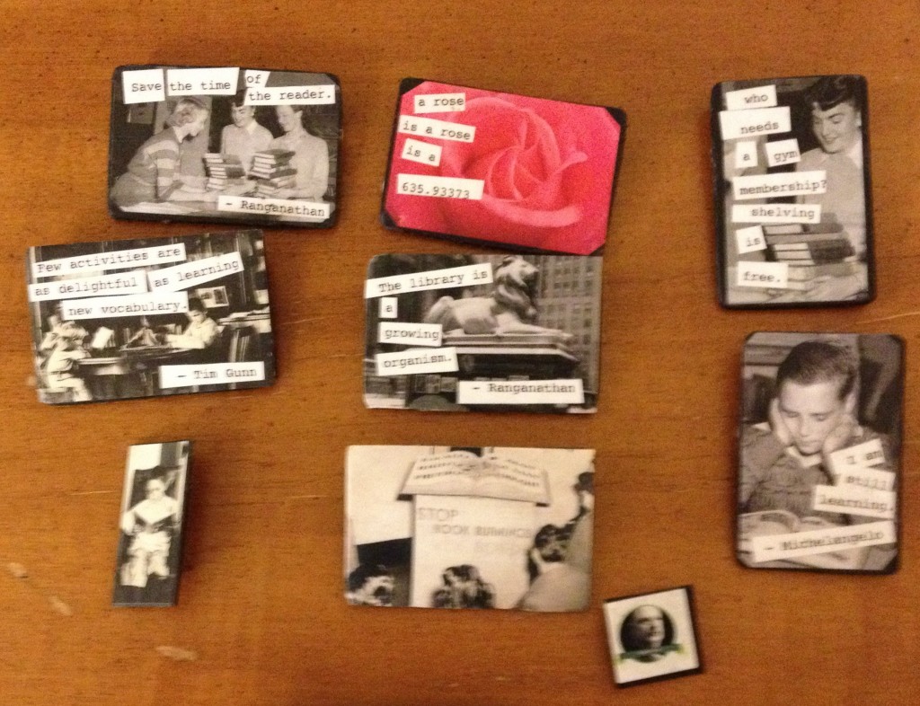 Photo of some of the pins given out at HASL